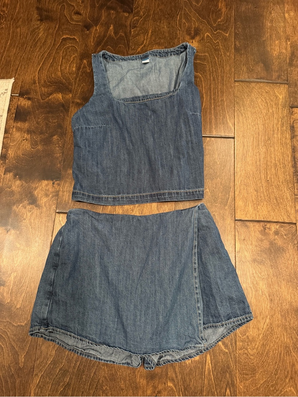 Women’s Jean top and skort set